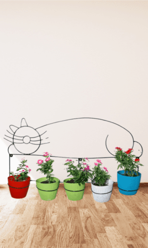 cat flower stand