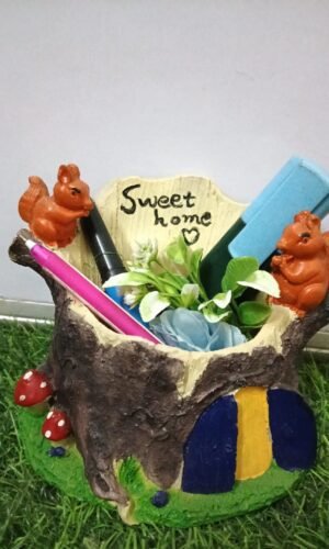 Cheerful Chicken Planter Set (Set of 1) - Bright Orange Succulent & Flower Pots